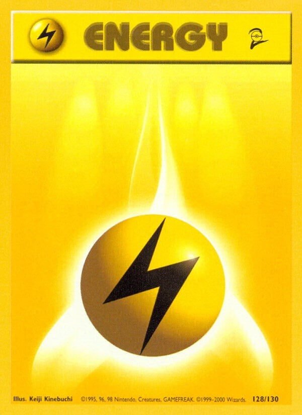 Image for Lightning Energy (Base Set 2) (128/130) - Pokemon