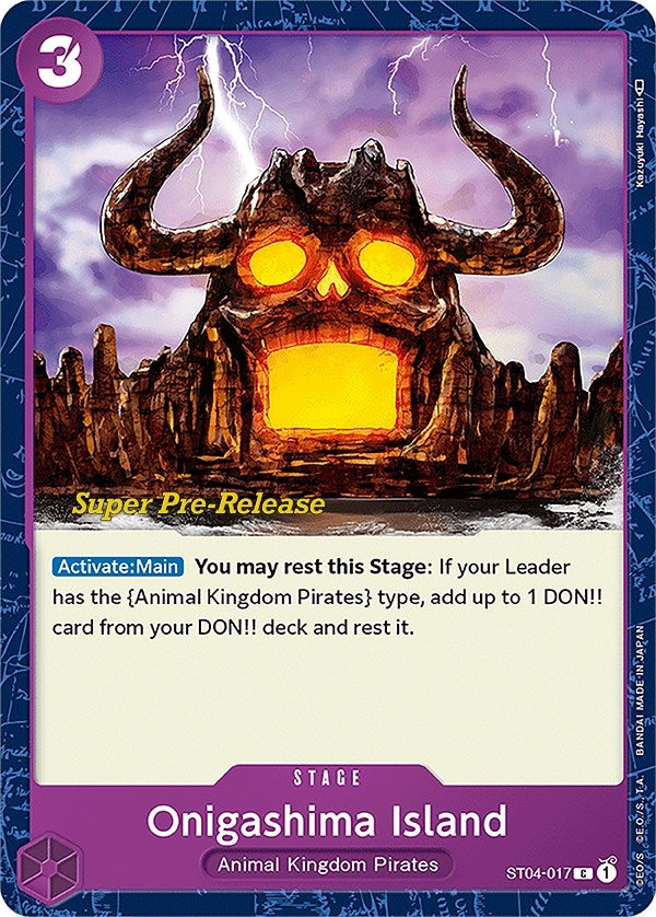Image for Onigashima Island (Super Pre-Release Starter Deck 4: Animal Kingdom Pirates) (ST04-017) - One Piece Card Game