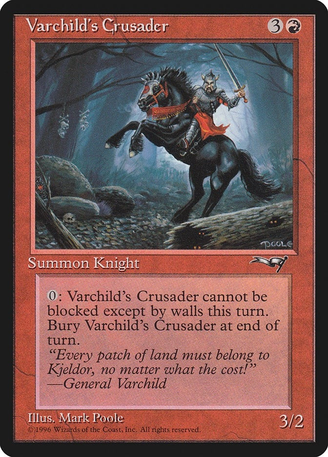 Image for Varchild's Crusader (Alliances) (121) - Magic: The Gathering