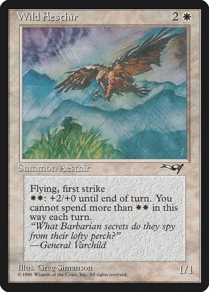 Image for Wild Aesthir (Blue Mountains) (Alliances) (155) - Magic: The Gathering