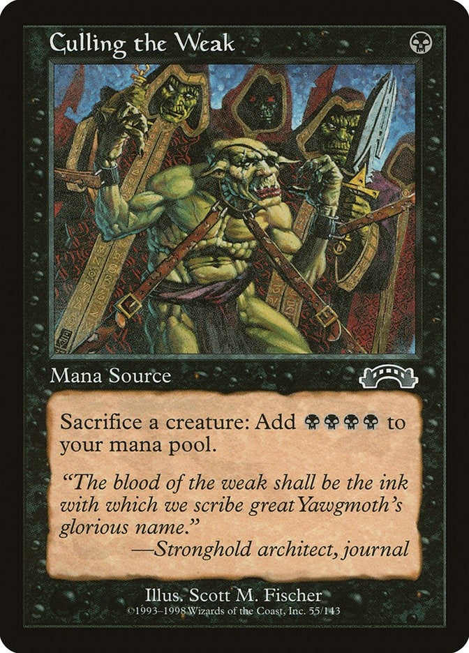 Image for Culling the Weak (Exodus) (55) - Magic: The Gathering