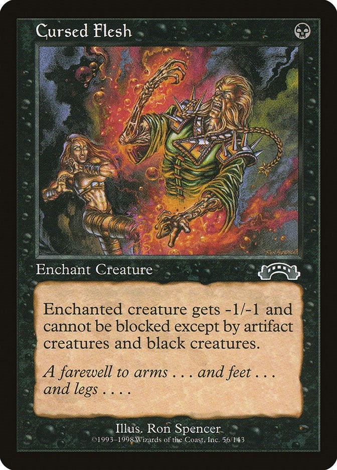 Image for Cursed Flesh (Exodus) (56) - Magic: The Gathering
