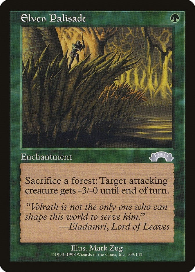 Image for Elven Palisade (Exodus) (109) - Magic: The Gathering