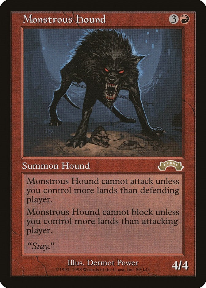 Image for Monstrous Hound (Exodus) (89) - Magic: The Gathering