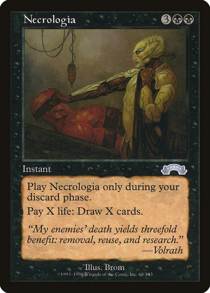 Image for Necrologia (Exodus) (68) - Magic: The Gathering