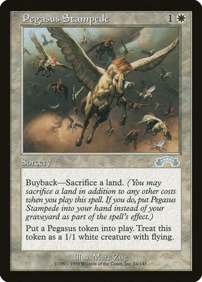 Image for Pegasus Stampede (Exodus) (14) - Magic: The Gathering