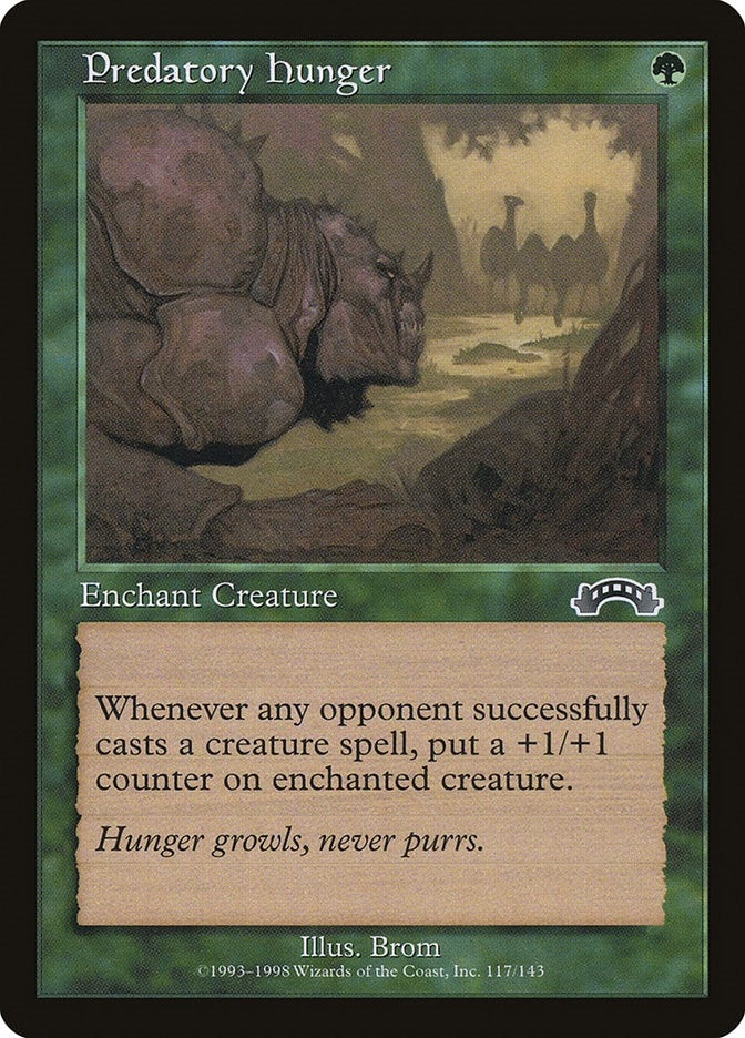 Image for Predatory Hunger (Exodus) (117) - Magic: The Gathering