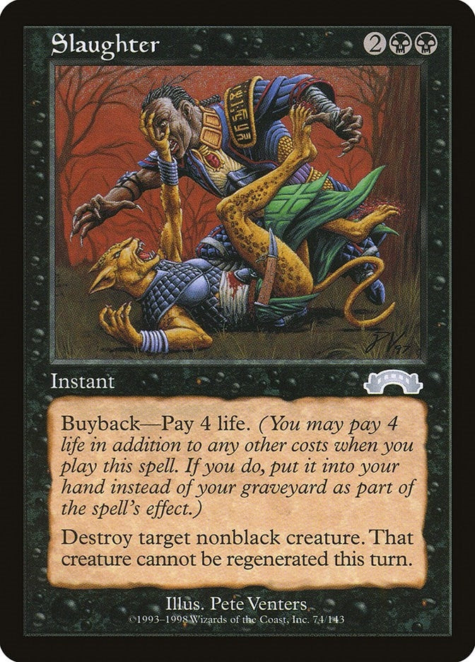 Image for Slaughter (Exodus) (74) - Magic: The Gathering