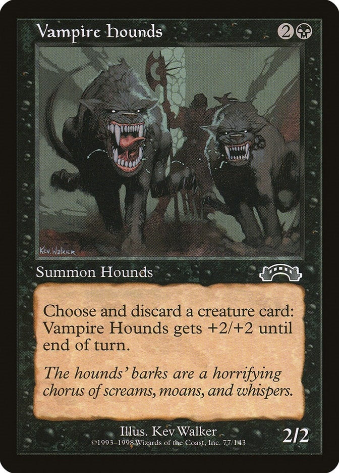 Image for Vampire Hounds (Exodus) (77) - Magic: The Gathering
