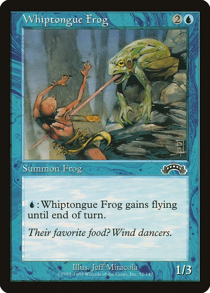 Image for Whiptongue Frog (Exodus) (52) - Magic: The Gathering