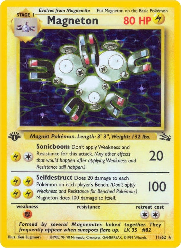 Image for Magneton (11) (Fossil) (11/62) - Pokemon