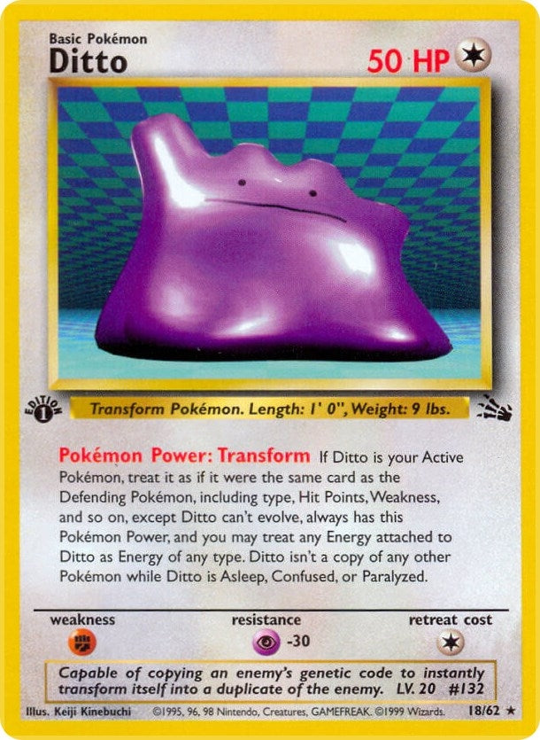 Image for Ditto (18) (Fossil) (18/62) - Pokemon