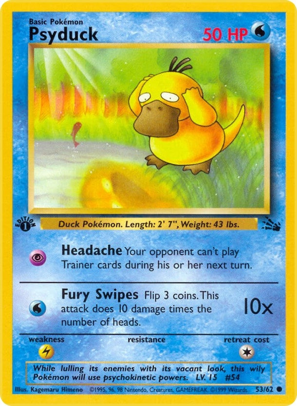 Image for Psyduck (Fossil) (53/62) - Pokemon