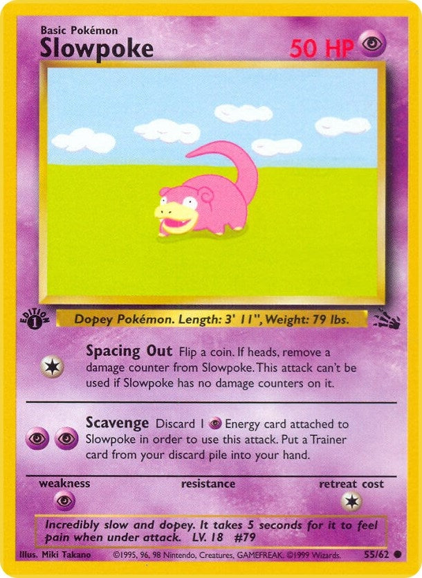 Image for Slowpoke (Fossil) (55/62) - Pokemon