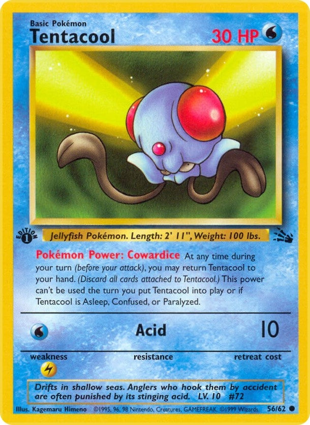 Image for Tentacool (Fossil) (56/62) - Pokemon