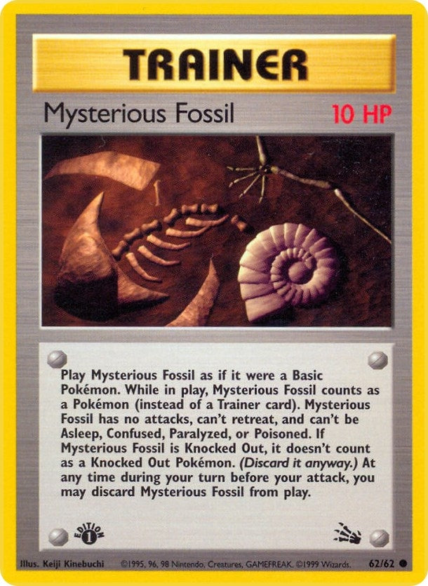Image for Mysterious Fossil (Fossil) (62/62) - Pokemon
