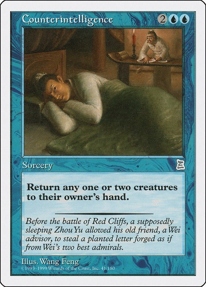 Image for Counterintelligence (Portal Three Kingdoms) (41) - Magic: The Gathering