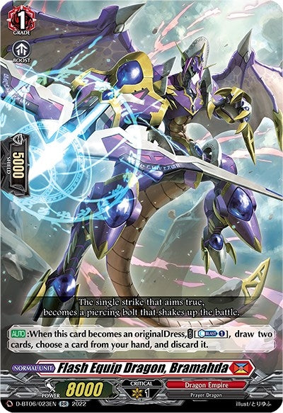 Image for Flash Equip Dragon, Bramahda (D-BT06: Blazing Dragon Reborn) (D-BT06/023EN) - Cardfight Vanguard