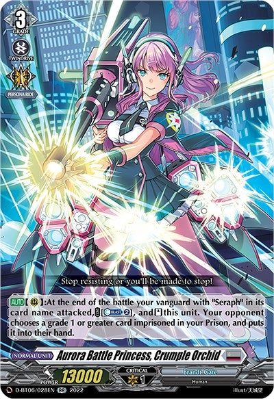 Image for Aurora Battle Princess, Crumple Orchid (D-BT06: Blazing Dragon Reborn) (D-BT06/028EN) - Cardfight Vanguard