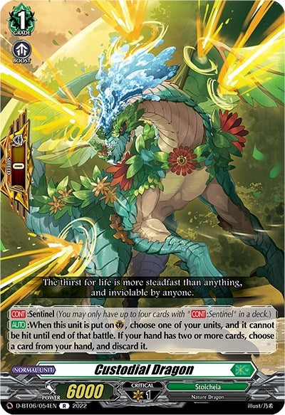 Image for Custodial Dragon (D-BT06: Blazing Dragon Reborn) (D-BT06/054EN) - Cardfight Vanguard