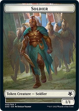 Image for Soldier // Elf Warrior Double-Sided Token (Magic Game Night: Free-For-All) (3 // 9) - Magic: The Gathering