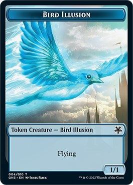 Image for Bird Illusion // Elf Warrior Double-Sided Token (Magic Game Night: Free-For-All) (4 // 9) - Magic: The Gathering