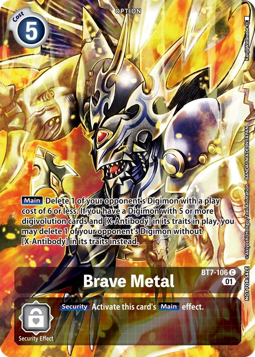 Image for Brave Metal (Premium Deck Set) (BT07) (BT7-106 C) - Digimon Card Game