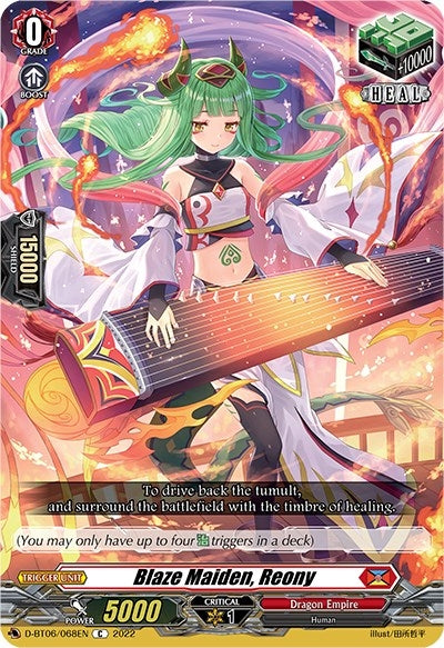 Image for Blaze Maiden, Reony (D-BT06: Blazing Dragon Reborn) (D-BT06/068EN) - Cardfight Vanguard