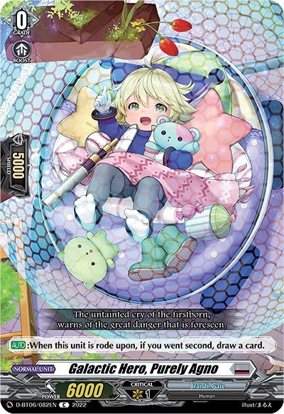 Image for Galactic Hero, Purely Agno (D-BT06: Blazing Dragon Reborn) (D-BT06/082EN) - Cardfight Vanguard