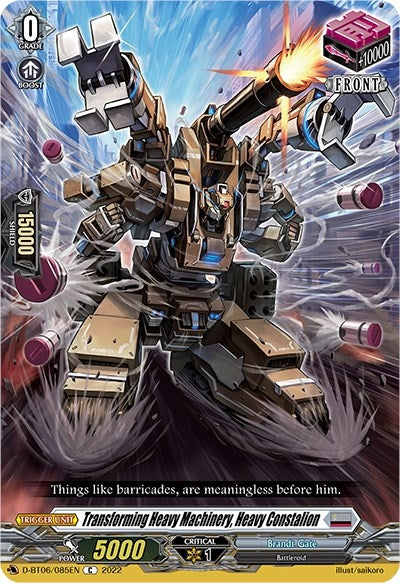 Image for Transforming Heavy Machinery, Heavy Constalion (D-BT06: Blazing Dragon Reborn) (D-BT06/085EN) - Cardfight Vanguard