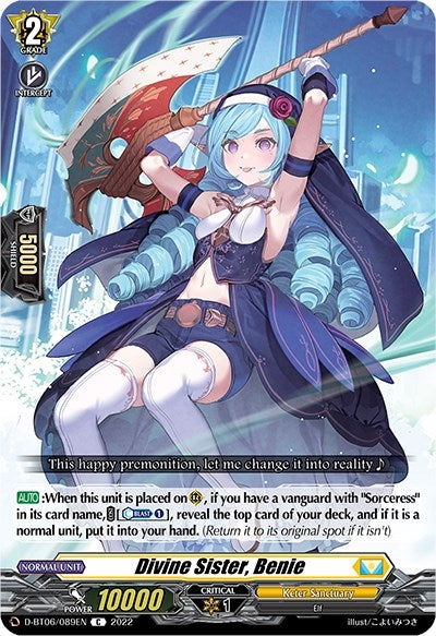 Image for Divine Sister, Benie (D-BT06: Blazing Dragon Reborn) (D-BT06/089EN) - Cardfight Vanguard