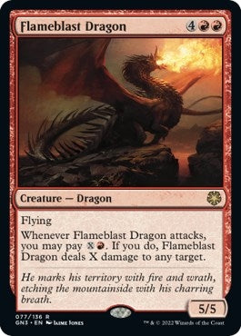 Image for Flameblast Dragon (Magic Game Night: Free-For-All) (77) - Magic: The Gathering