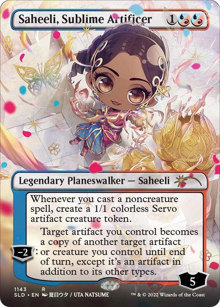 Image for Saheeli, Sublime Artificer (Borderless) (Secret Lair Drop Series) (1143) - Magic: The Gathering