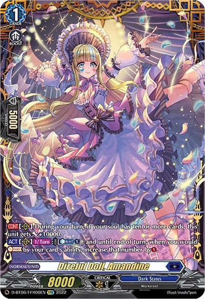 Image for Direful Doll, Amandine (FFR) (D-BT06: Blazing Dragon Reborn) (D-BT06/FFR06EN) - Cardfight Vanguard