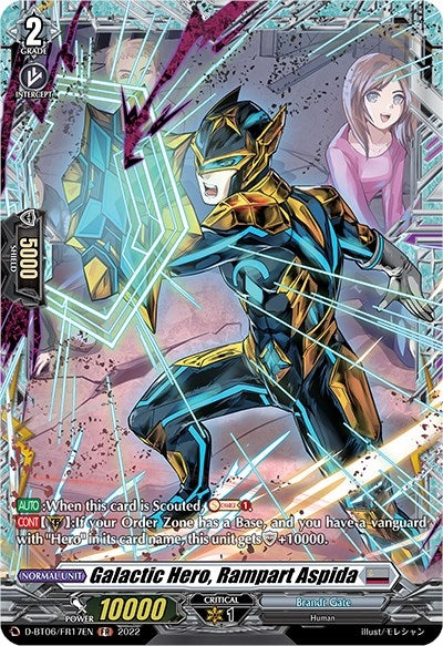 Image for Galactic Hero, Rampart Aspida (FR) (D-BT06: Blazing Dragon Reborn) (D-BT06/FR17EN) - Cardfight Vanguard