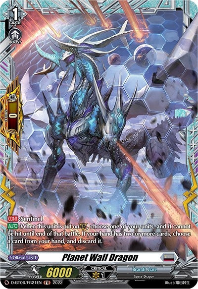 Image for Planet Wall Dragon (FR) (D-BT06: Blazing Dragon Reborn) (D-BT06/FR21EN) - Cardfight Vanguard
