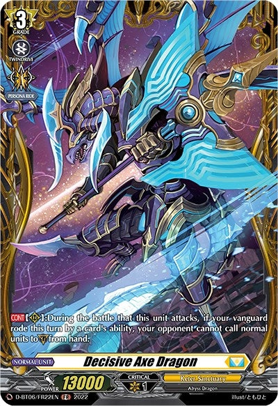 Image for Decisive Axe Dragon (FR) (D-BT06: Blazing Dragon Reborn) (D-BT06/FR22EN) - Cardfight Vanguard