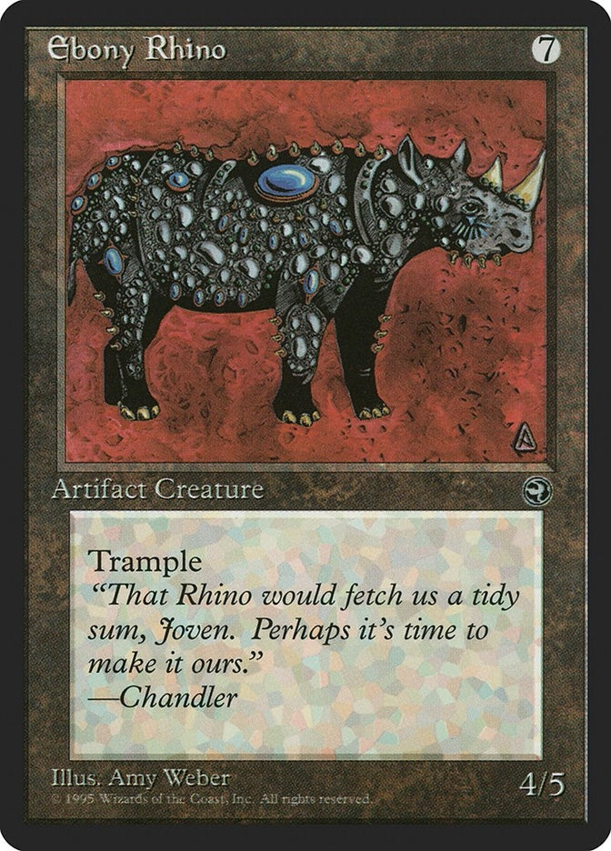 Image for Ebony Rhino (Homelands) - Magic: The Gathering