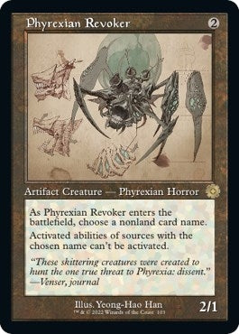 Image for Phyrexian Revoker (Schematic) (The Brothers' War: Retro Frame Artifacts) (103) - Magic: The Gathering