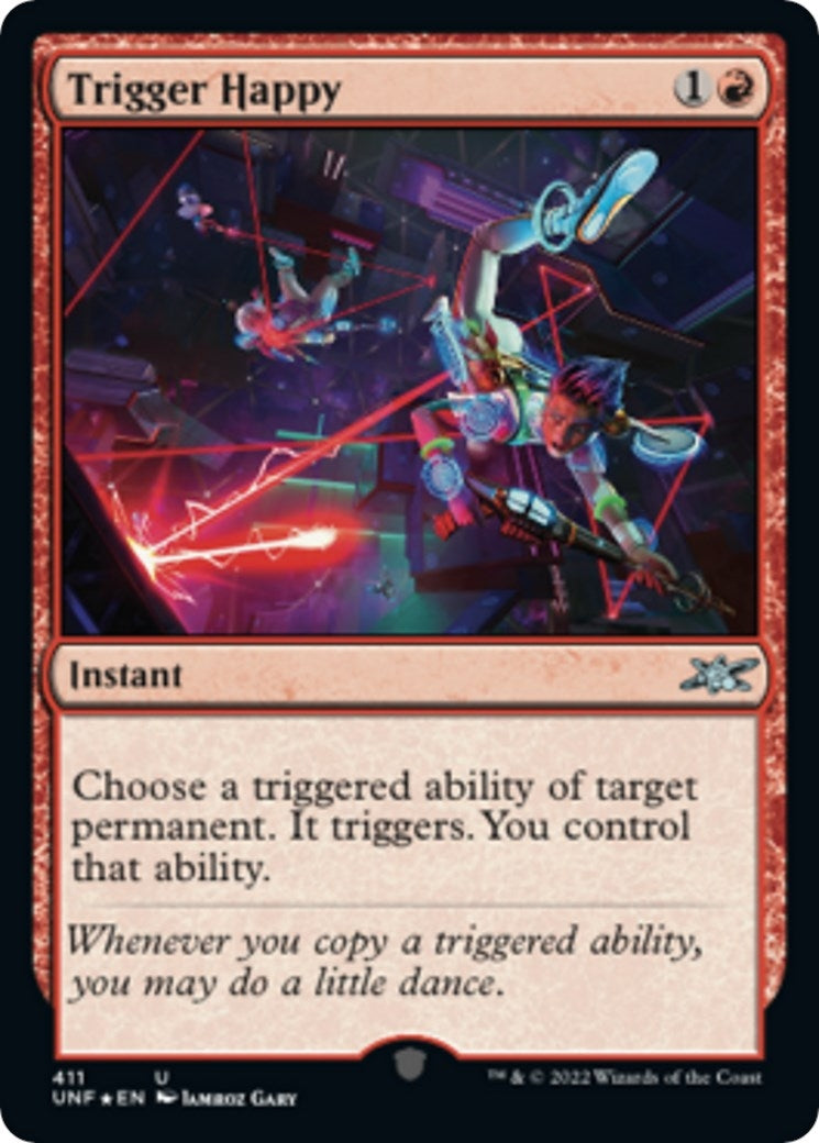 Image for Trigger Happy (Galaxy Foil) (Unfinity) (411) - Magic: The Gathering