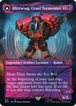 Image for Blitzwing, Cruel Tormentor (Shattered Glass) (Universes Beyond: Transformers) (19) - Magic: The Gathering