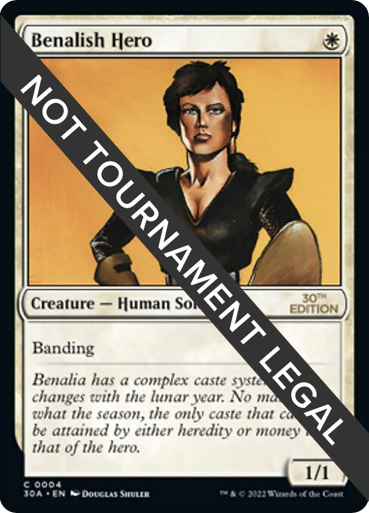 Image for Benalish Hero (30th Anniversary Edition) (4) - Magic: The Gathering