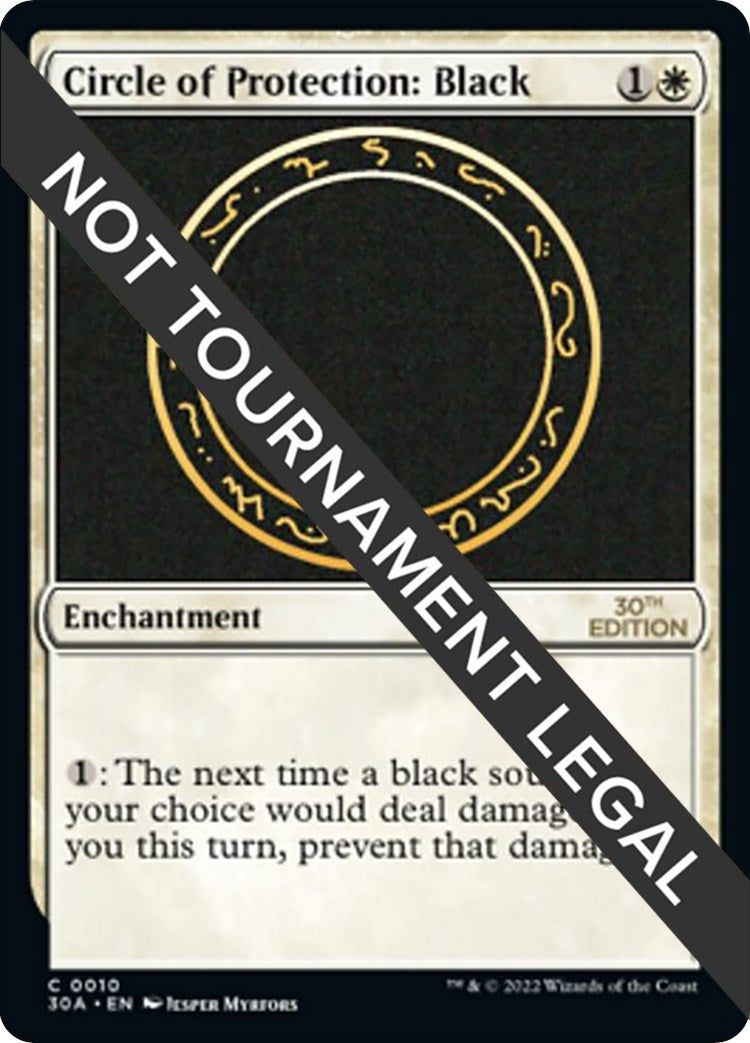 Image for Circle of Protection: Black (30th Anniversary Edition) (10) - Magic: The Gathering