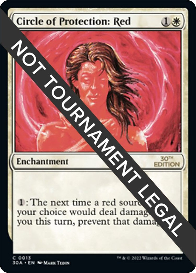 Image for Circle of Protection: Red (30th Anniversary Edition) (13) - Magic: The Gathering