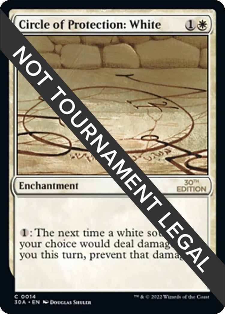 Image for Circle of Protection: White (30th Anniversary Edition) (14) - Magic: The Gathering