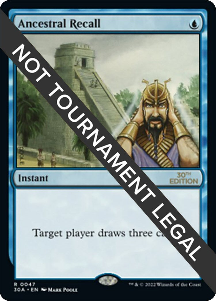 Image for Ancestral Recall (30th Anniversary Edition) (47) - Magic: The Gathering