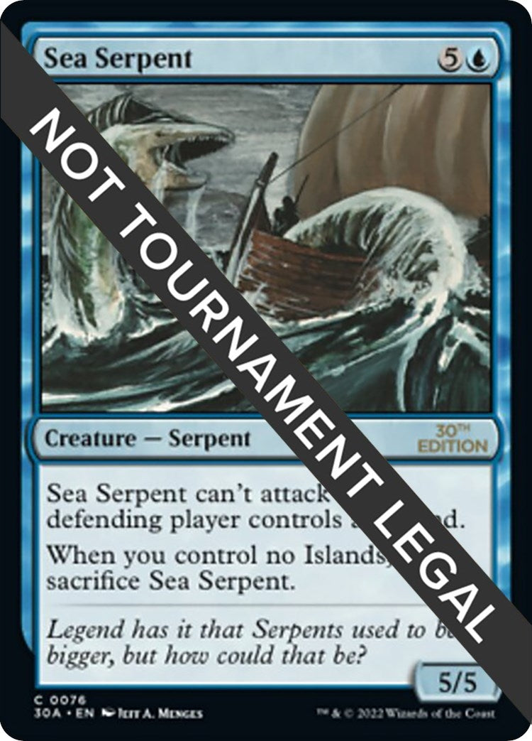 Image for Sea Serpent (30th Anniversary Edition) (76) - Magic: The Gathering