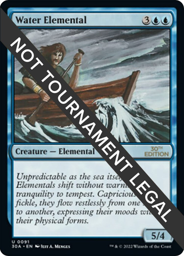 Image for Water Elemental (30th Anniversary Edition) (91) - Magic: The Gathering