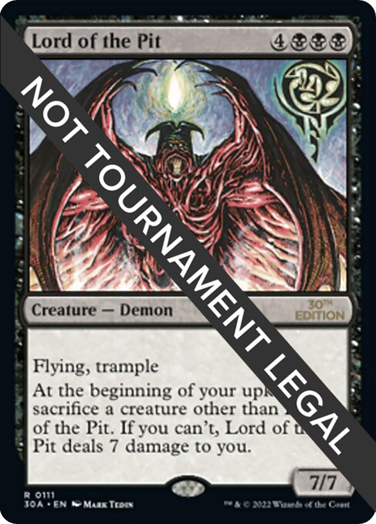 Image for Lord of the Pit (30th Anniversary Edition) (111) - Magic: The Gathering
