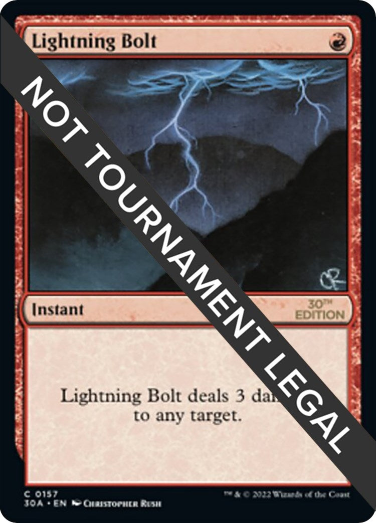 Image for Lightning Bolt (30th Anniversary Edition) (157) - Magic: The Gathering
